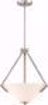 Picture of NUVO Lighting 60/6247 Nome 2 Light Pendant Fixture - Brushed Nickel Finish