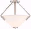 Picture of NUVO Lighting 60/6251 Nome 2 Light Semi Flush Fixture - Brushed Nickel Finish