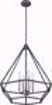 Picture of NUVO Lighting 60/6261 Orin 4 Light Pendant Fixture - Iron Black with Brushed Nickel Accents Finish