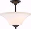 Picture of NUVO Lighting 60/6312 Fawn 2 Light Semi Flush Fixture - Mahogany Bronze Finish