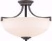 Picture of NUVO Lighting 60/6369 Chester - 2 Light Semi Flush Fixture - Iron Black Finish