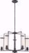 Picture of NUVO Lighting 60/6385 Donzi - 5 Light Chandelier Fixture - Iron Black Finish