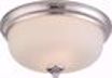Picture of NUVO Lighting 62/383 Kirk - 2 Light Flush Fixture with Etched Opal Glass - LED Omni Included