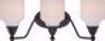 Picture of NUVO Lighting 62/398 Kirk - 3 Light Vanity Fixture with Satin White Glass - LED Omni Included