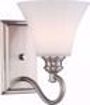 Picture of NUVO Lighting 62/801 Tess 1-Light Vanity; Brushed Nickel Finish