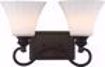 Picture of NUVO Lighting 62/902 Tess 2-Light Vanity; Aged Bronze Finish
