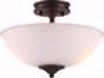 Picture of NUVO Lighting 62/908 Tess Semi Flush; Aged Bronze Finish