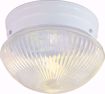 Picture of NUVO Lighting SF76/253 2 Light - 10" - Flush Mount - Medium Clear Ribbed Mushroom
