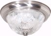 Picture of NUVO Lighting SF76/609 2 Light - 11" - Flush Mount - Clear Ribbed Glass