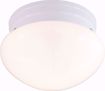 Picture of NUVO Lighting SF77/060 1 Light - 8" - Flush Mount - Small White Mushroom