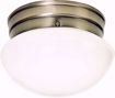 Picture of NUVO Lighting SF77/921 1 Light - 8" - Flush Mount - Small White Mushroom