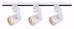 Picture of NUVO Lighting TK423 Track Lighting Kit; 12 watt LED; 3000K; 36 degree; Round shape with angle arm; White finish